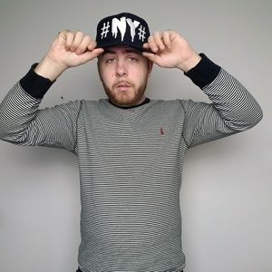 Polo Ralph Lauren Black And White Striped L/S